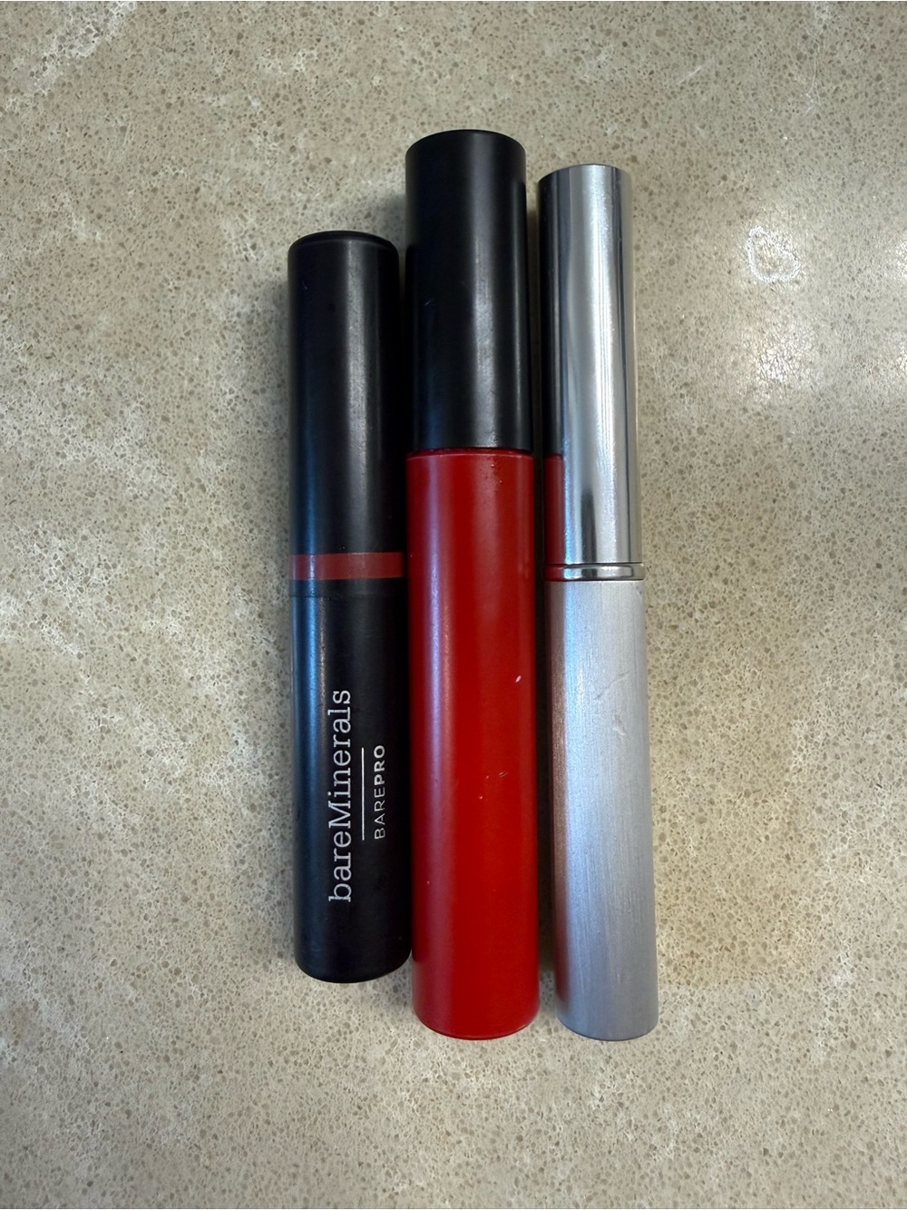 bareMinerals and Clinique Liquid Lipstick Trio